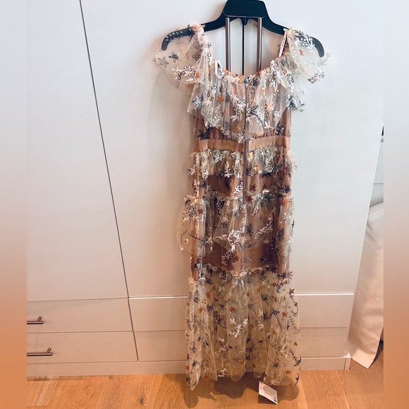 NWT Self Portrait Midi Dress - Picture 2 of 6